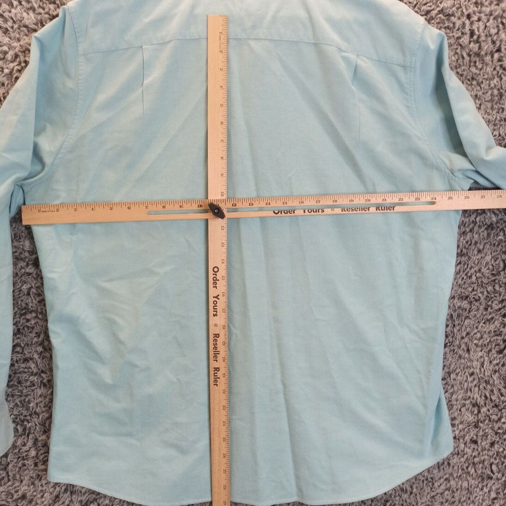 American Eagle Shirt Men 2XL XXL Blue Casual Button Down Collar Long Sleeve - Picture 6 of 8
